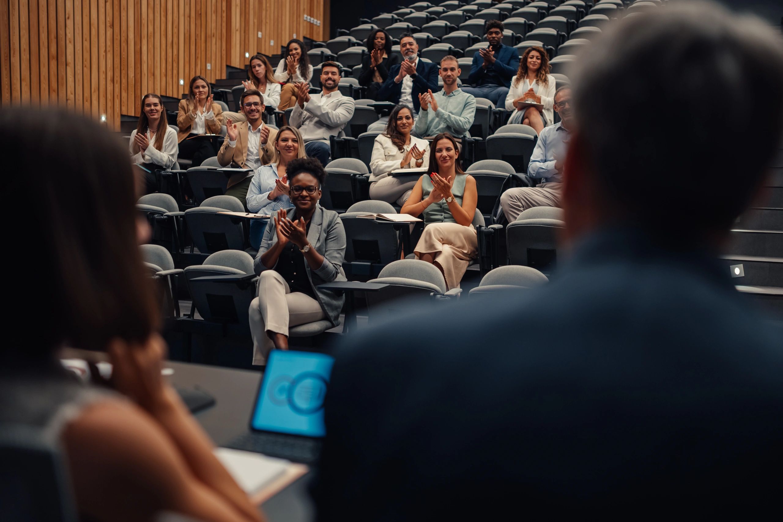 International audience engaged in cultural programming